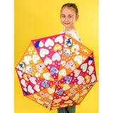 Floss & Rock Large Colour Changing Umbrella - Hearts