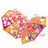 Floss & Rock Large Colour Changing Umbrella - Hearts