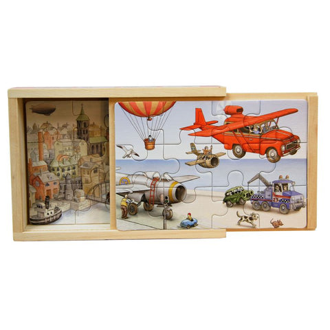 Flying Machines Wooden Puzzle 4 x 12 Pieces