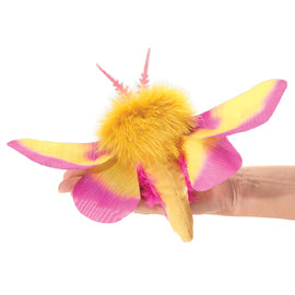 Folkmanis Finger Puppet- Mini Rosy Maple Moth – Dragonfly Toys