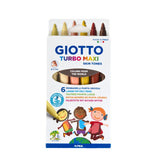 GIOTTO Turbo Maxi Skin Tones 6 Colour Pens