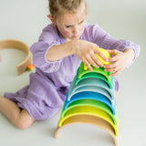 Grimm’s 10 piece Rainbow Neon Green, Dragonfly Toys 