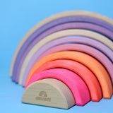 Grimm’s 10 piece Rainbow Neon Pink, Dragonfly Toys 