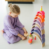 Grimm’s 10 piece Rainbow Neon Pink, Dragonfly Toys 
