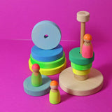 Grimm’s Conical Tower Neon Green, Dragonfly Toys 