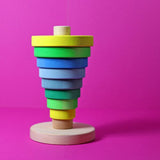 Grimm’s Conical Tower Neon Green, Dragonfly Toys 
