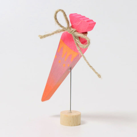 Grimm’s Decoration School Cone Pink