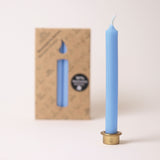 Grimm’s Light Blue 10% Beeswax Candles pack of 12