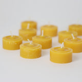 Grimm’s Tea Light Candles 100% Beeswax set of 10