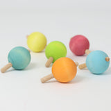 Grimms Set 6 Pastel Spinning Tops