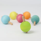 Grimms Set 6 Pastel Spinning Tops