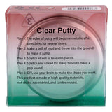 Clear putty packaging with instructions and product details.