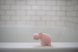 Hippo Rubber Teether Rattle & Bath Toy