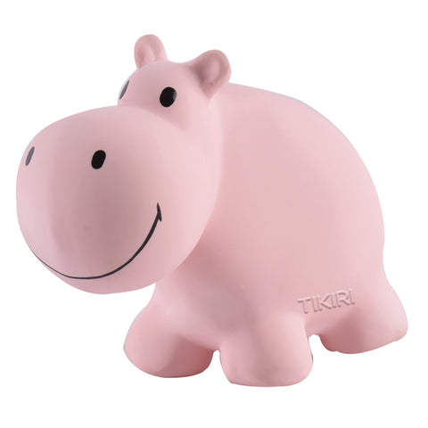 Hippo Rubber Teether Rattle & Bath Toy