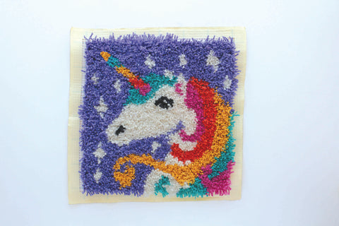Unicorn Latch Hooking Kit by Friendly Loom™