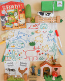 Scribble Mat Reusable Colouring Portable Mat - On the Farm