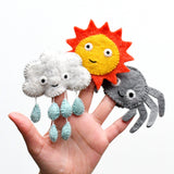 Itsy Bitsy Spider (Incy Wincy Spider)Finger Puppet Set