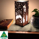 Koala and Wombat: Australian Hardwood Lamp