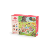 La Grande Famille 4 Seasons Mini Puzzles (12 Pieces) , Dragonfly Toys 