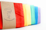 Laura’s Play Cotton Set of 6 Rainbow 90 x 90 cm