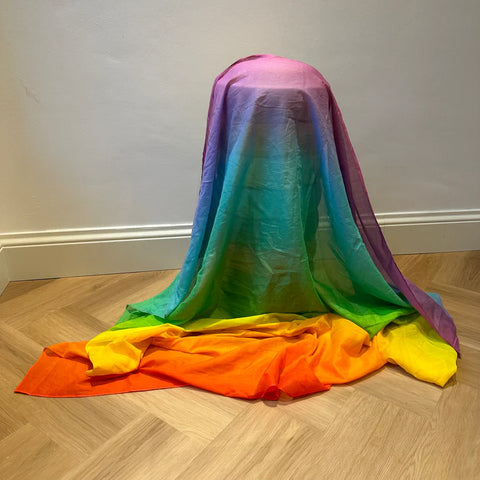 Laura’s Play Cotton Pastel Rainbow 145 x 145cm