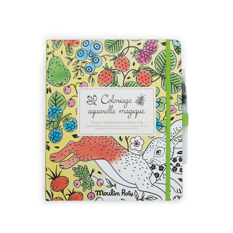 Le Jardin magic watercolour colouring book