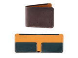 Leather Crafting Kit “Wallet” Burgundy/Rose