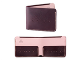 Leather Crafting Kit “Wallet” Burgundy/Rose