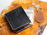 Leather Crafting Kit “Wallet” Burgundy/Rose