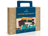 Leather Crafting Kit “Wallet” Burgundy/Rose