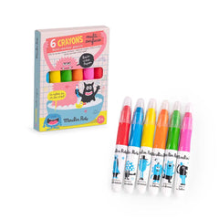 Les Schmouks 6 multi-surface crayons