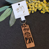 Lonely Kangaroo: Australian Wooden Keyring