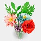 Make Your Own Paper Flowers Craft Kit by Kikkerland, Dragonfly Toys 
