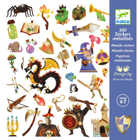 Medieval Fantasy Stickers, Dragonfly Toys 