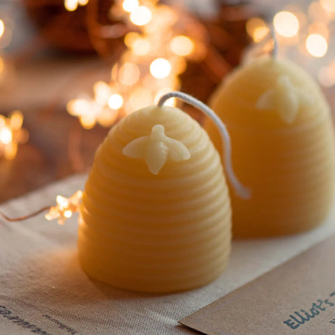 Mini Beehive Pure Beeswax Candle
