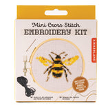 Mini Cross Stitch Embroidery Kit Bee by Kikkerland, Dragonfly Toys 