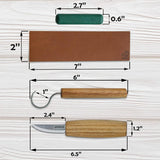 Mini Wood Carving Knife Set for Beginners – Starter Spoon Carving Set – S01, Dragonfly Toys 