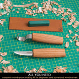 Mini Wood Carving Knife Set for Beginners – Starter Spoon Carving Set – S01, Dragonfly Toys 