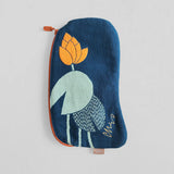 Morita MiW Pouch, Crocodile and Butterfly in Navy
