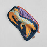Morita MiW Pouch, Crocodile and Butterfly in Navy