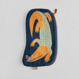 Morita MiW Pouch, Crocodile and Butterfly in Navy
