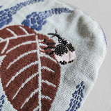 Morita MiW Pouch,  Flowers and Weewils in Blue