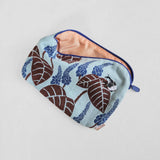 Morita MiW Pouch,  Flowers and Weewils in Blue