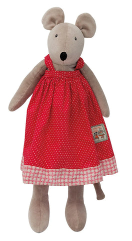 Nini the Mouse 50cm Soft Toy by Moulin Roty -La Grande Famille, Dragonfly Toys 