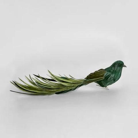 Christmas Tree Decorations - Olsern Clip on Bird Green