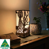 Outback Station: Australian Hardwood Lamp