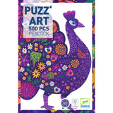 Peacock 500pc Art Puzzle Djeco DJ7669