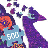 Peacock 500pc Art Puzzle Djeco DJ7669
