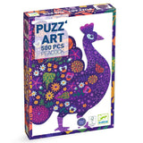 Peacock 500pc Art Puzzle Djeco DJ7669