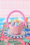 Petite Pink Felt Easter Basket